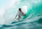 Surfing in the sea is an exhilarating dance with nature